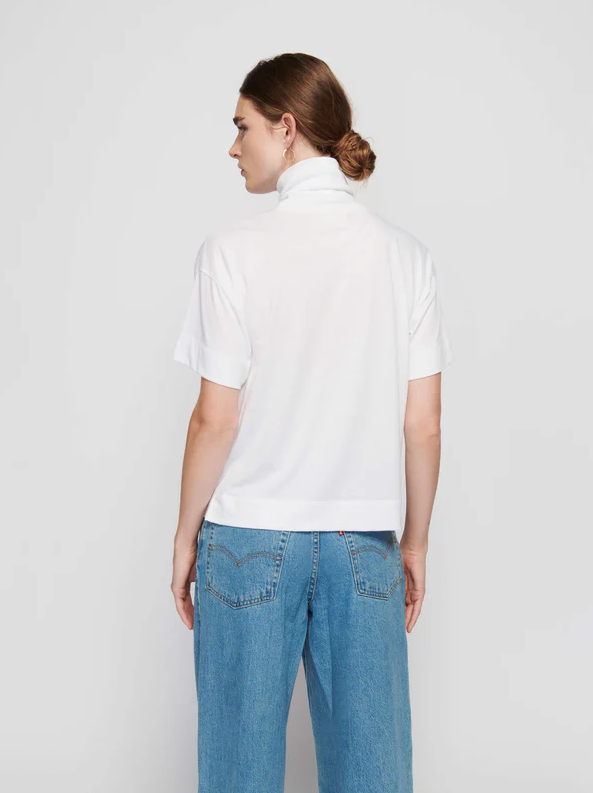 Nation LTD Fable Turtleneck Tee, White - 13 Hub Lane   |  Mock Neck Tees