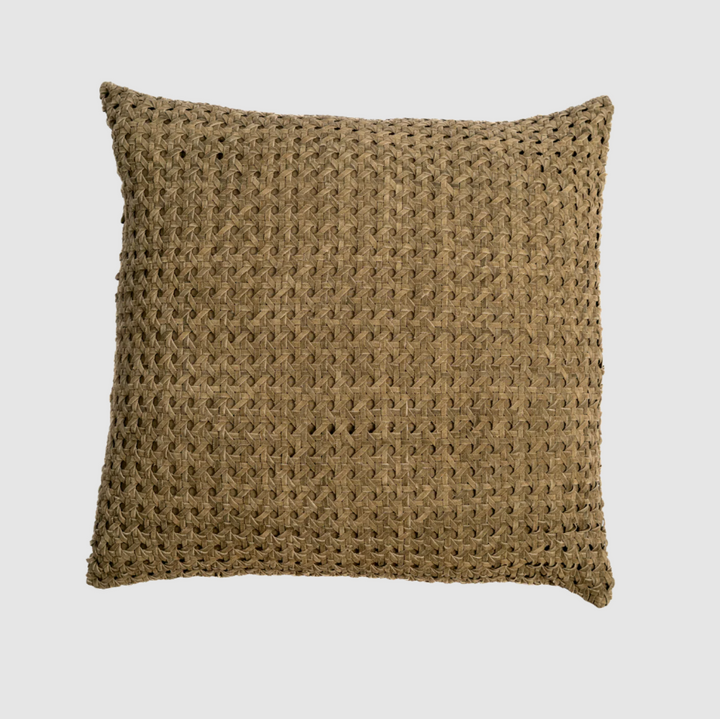 Rattan Suede Pillow, Forest - 13 Hub Lane   |  
