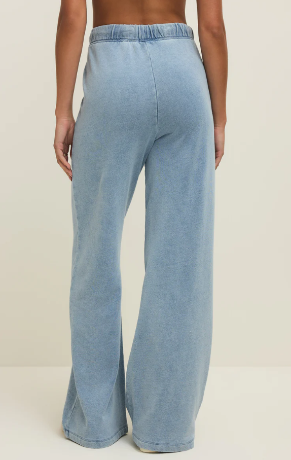 Hunter Knit Denim Pants, Ocean Air Indigo - 13 Hub Lane   |  Loungewear Bottoms