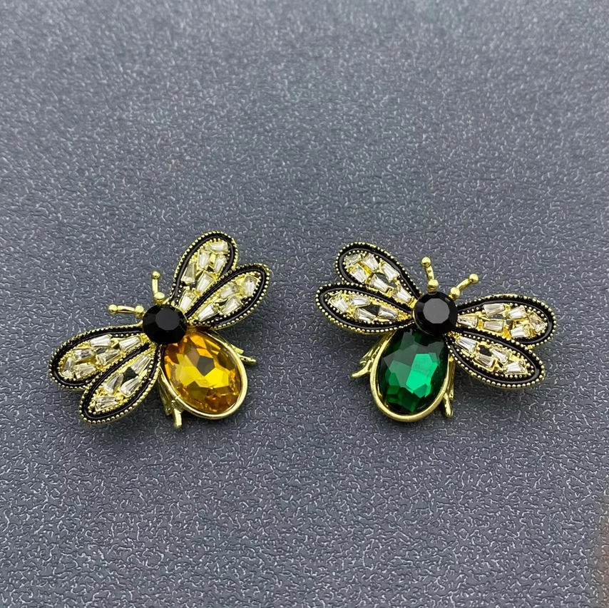 Rhinestone Bee Brooch - 13 Hub Lane   |  Brooches