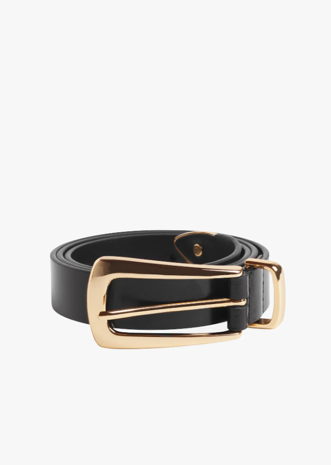 Favorite Daughter Statement Belt, Black & Gold - 13 Hub Lane   |  Leather Belts