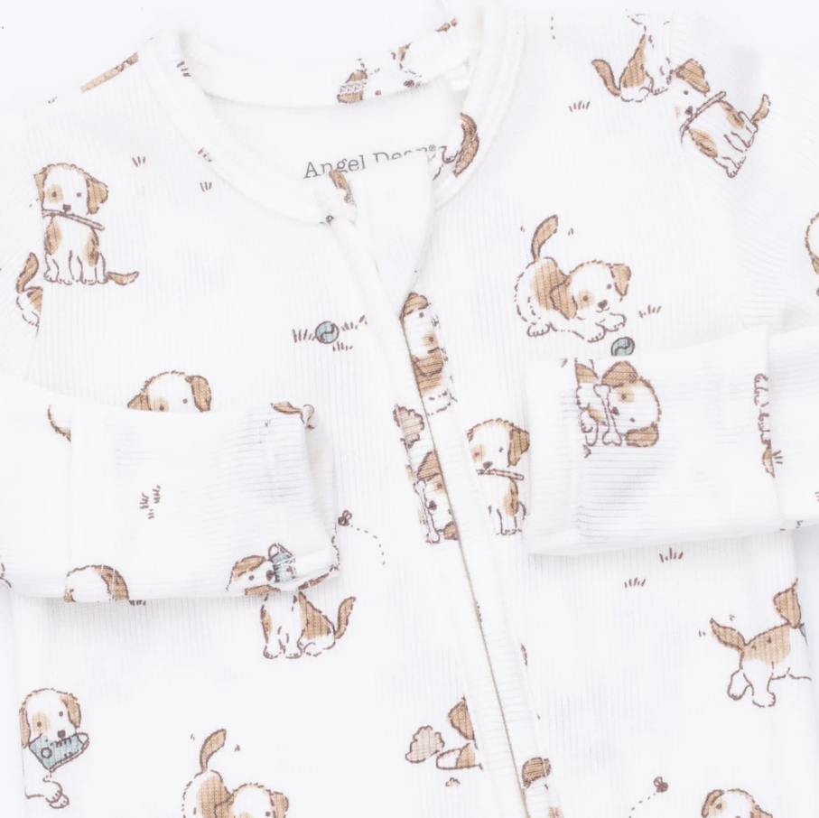 Explorer Puppy Blue - 2 Way Zipper Footie