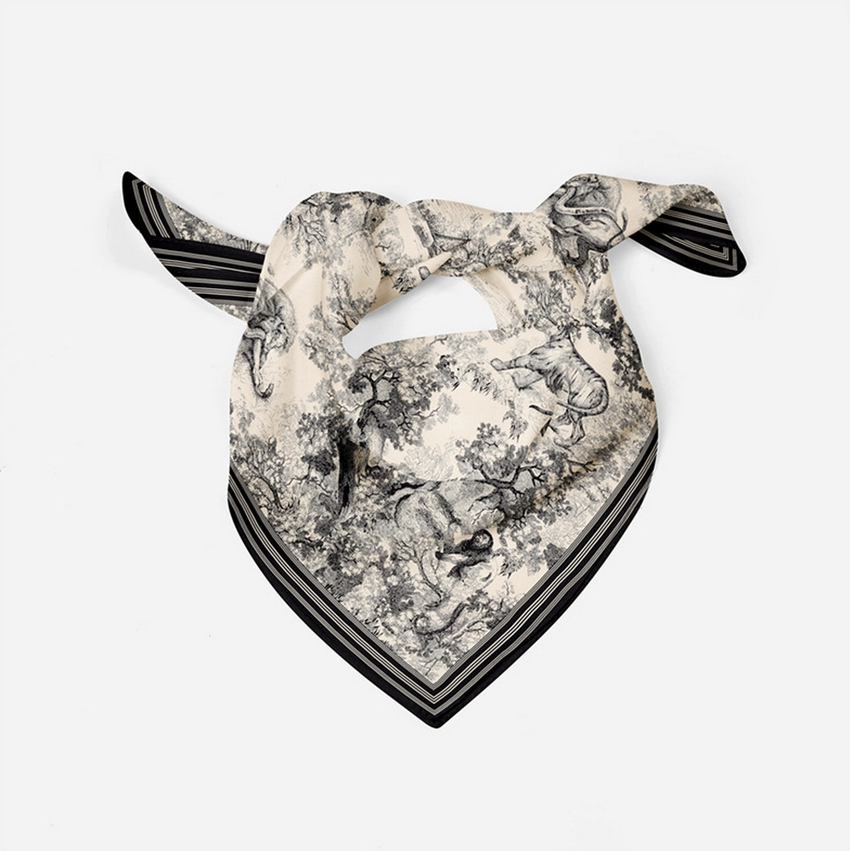 Jungle Print Square Scarf