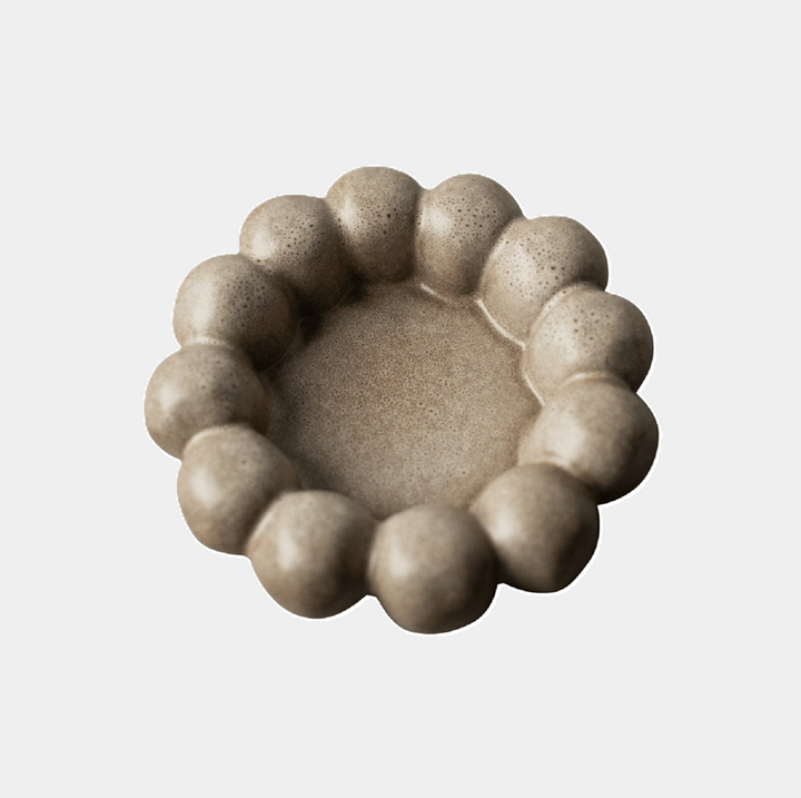 Bright Candleholder Plate - 13 Hub Lane   |  Ceramic Candle Holders