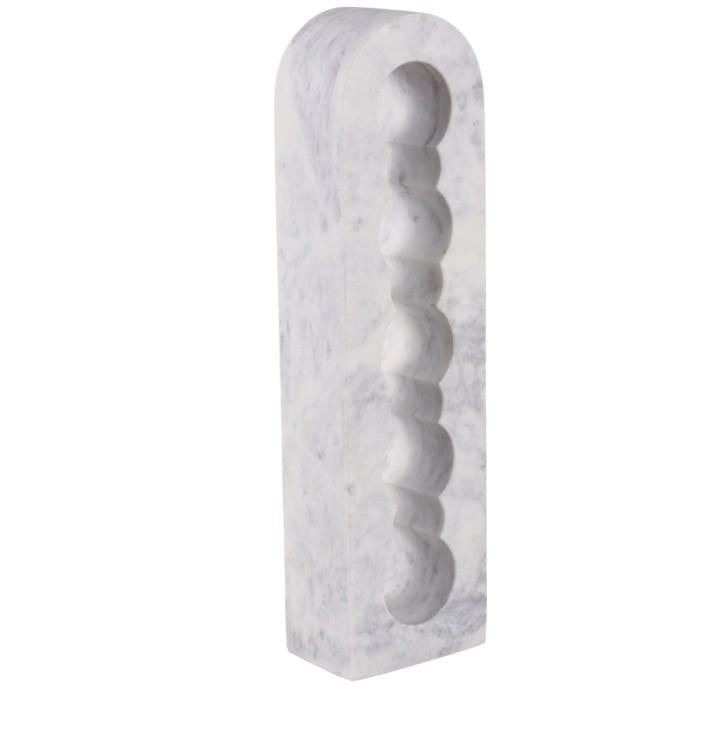 White Marble Standing Wine Rack