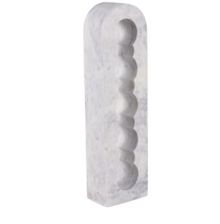 White Marble Standing Wine Rack