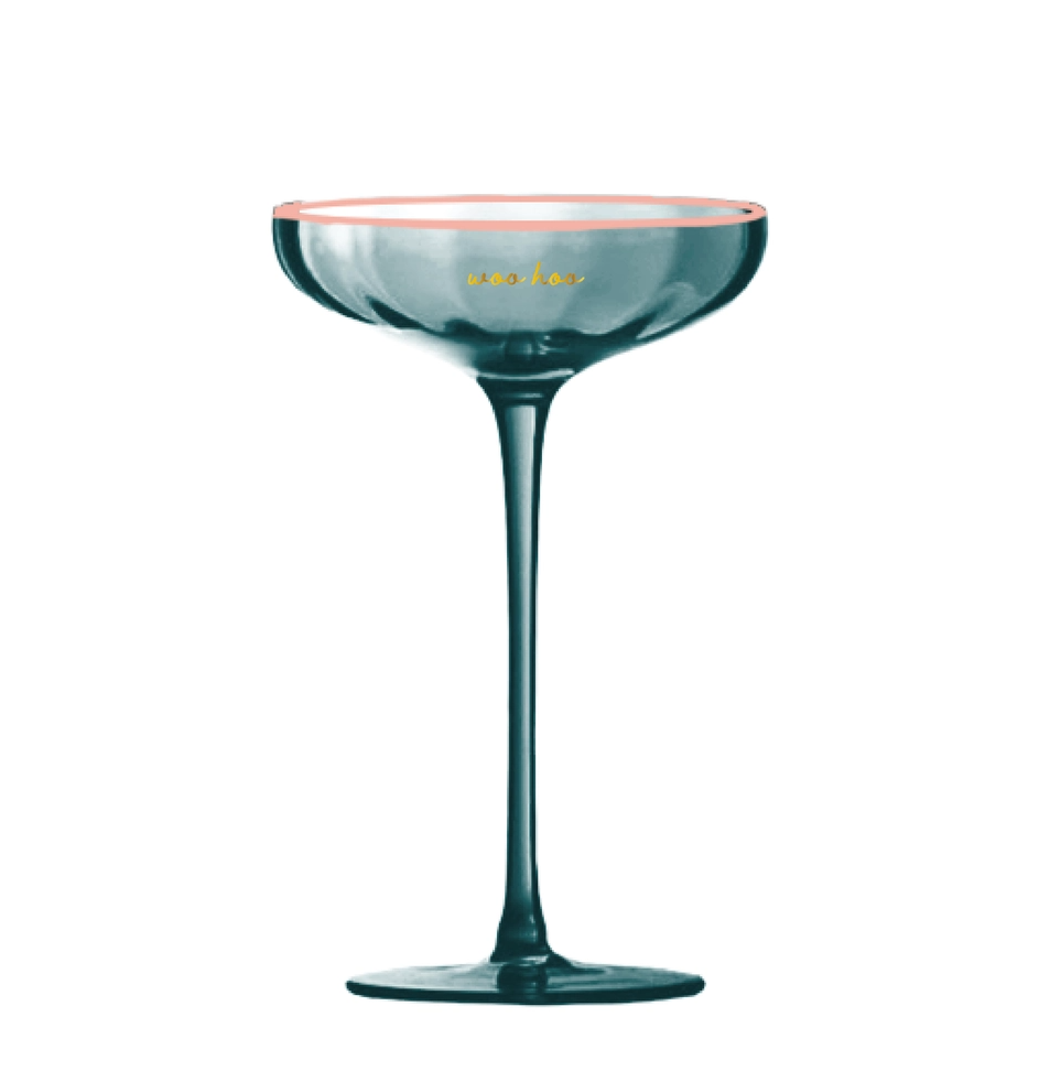 Two Tone Coupe Glass - Thumbnail 3