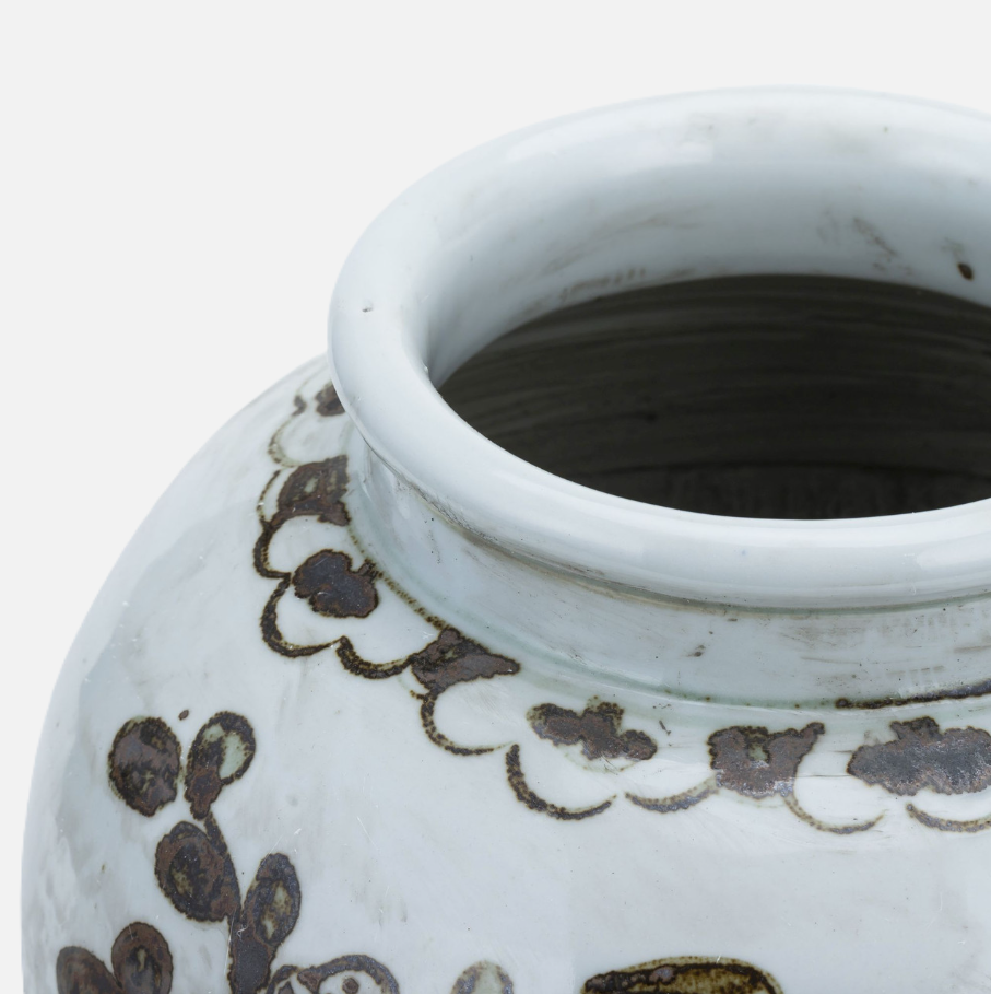 Rusty Brown Jar Plum Blossom - 13 Hub Lane   |  