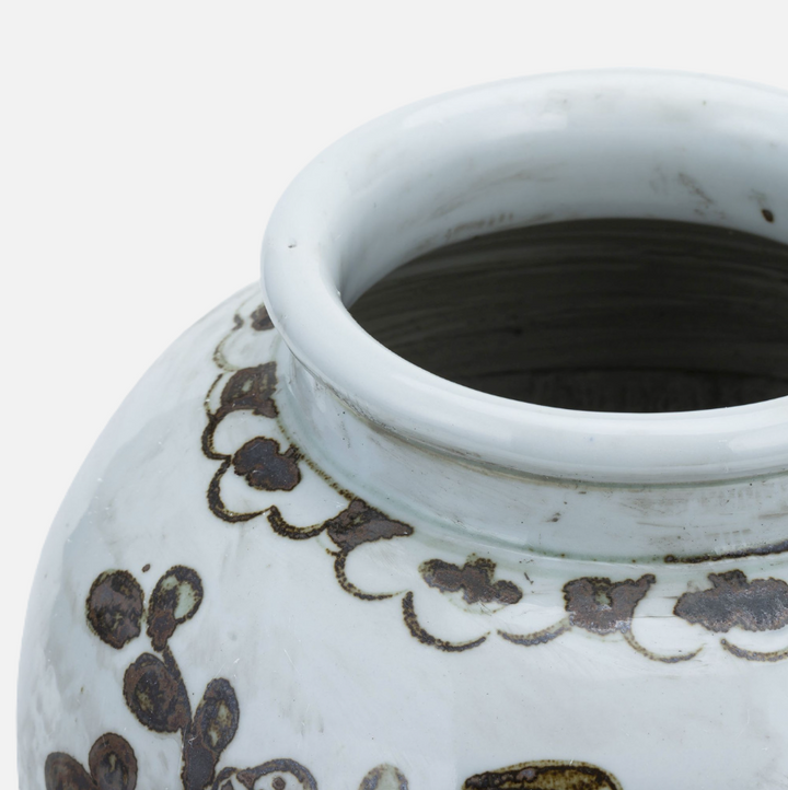 Rusty Brown Jar Plum Blossom - 13 Hub Lane   |  