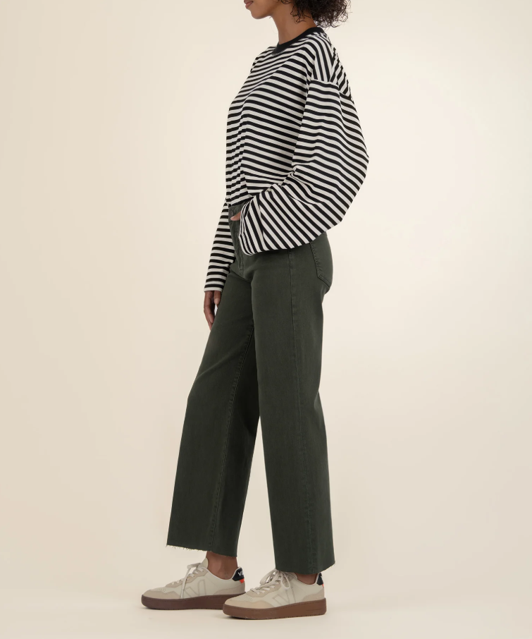 Kut From The Kloth Meg High Rise Wide Leg, Sherwood Forest - 13 Hub Lane   |  Wide Leg Jeans