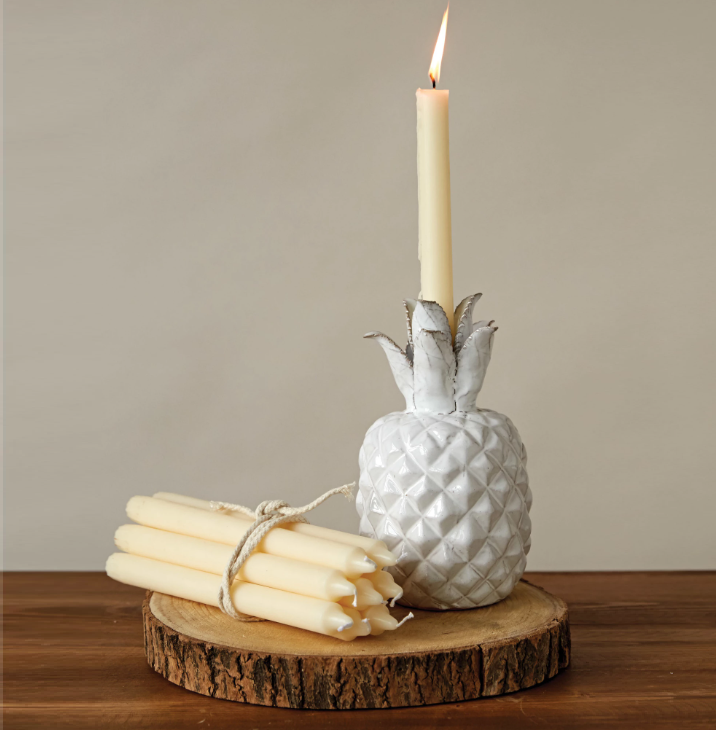 Unscented Taper Candles in Box, Ivory - 13 Hub Lane   |  Unscented Tapers