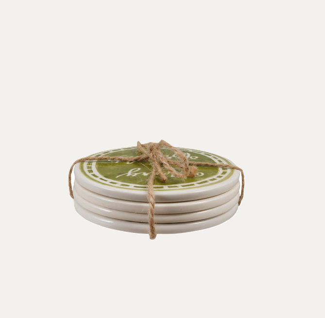 Holiday Stoneware Coasters