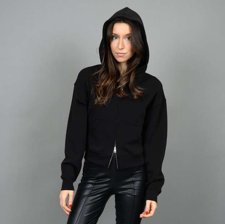 Haidelyn Soft Knit Hoodie, Black