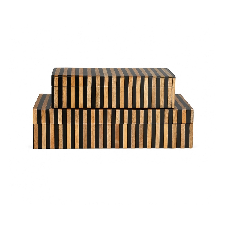 Striped Tile Box - 13 Hub Lane   |  Resin Boxes