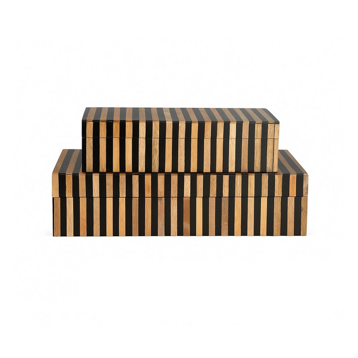 Striped Tile Box - 13 Hub Lane   |  Resin Boxes