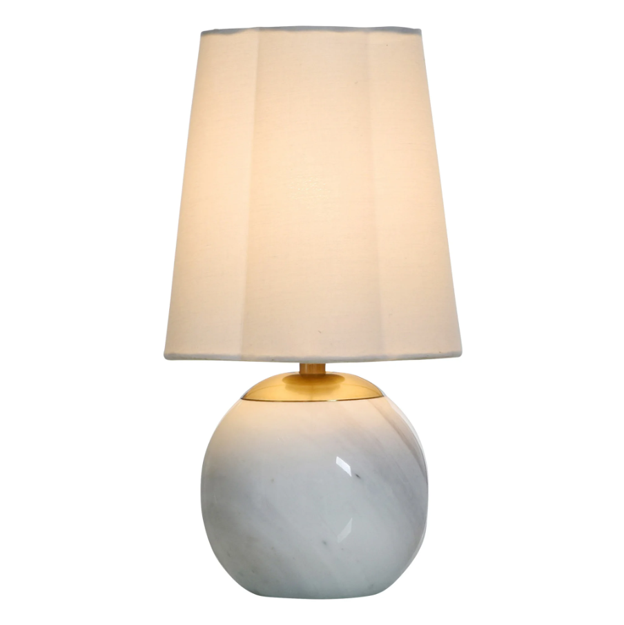 Rosalind Accent Lamp, Marble & Steel - 13 Hub Lane   |  Marble Table Lamps