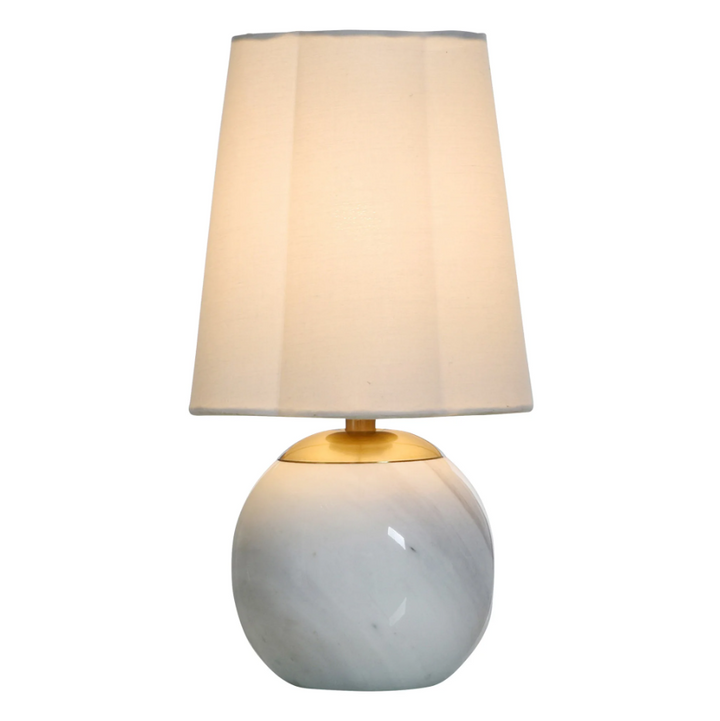 Rosalind Accent Lamp, Marble & Steel - 13 Hub Lane   |  Marble Table Lamps