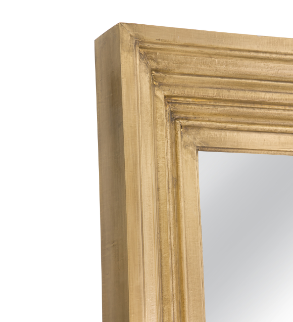 Queenie Brass Floor Mirror - Thumbnail 2