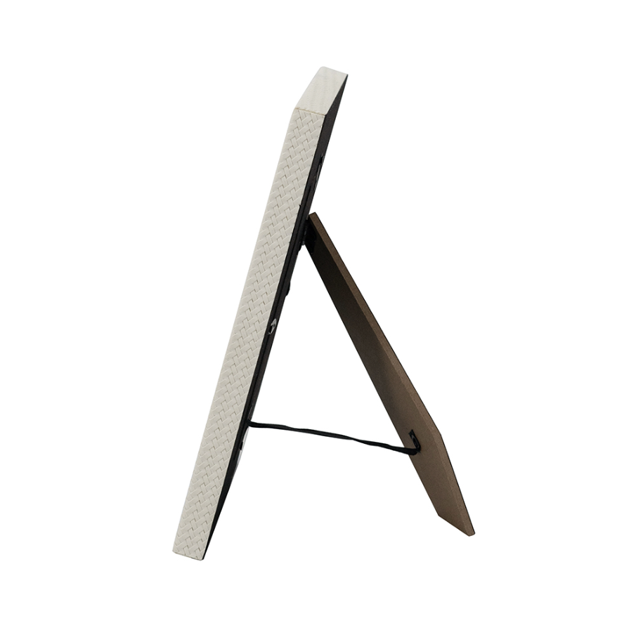 Faux Leather Frame, White - 13 Hub Lane   |  