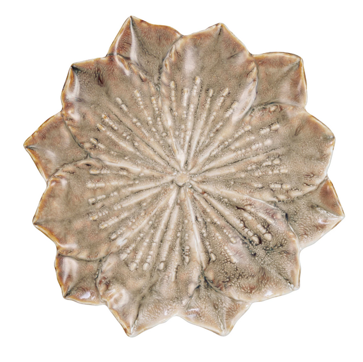 Stoneware Flower Plate