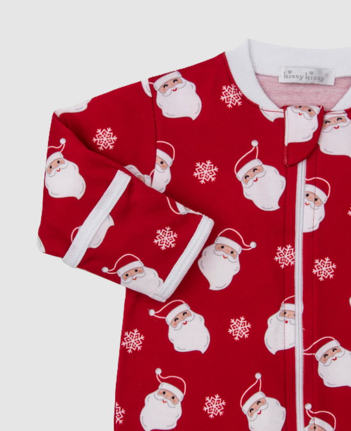 Smiling Santas Zip Footie - 13 Hub Lane   |  Footies