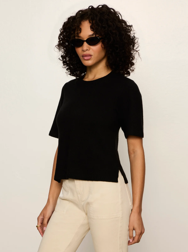Perfect Sweater Tee, Black