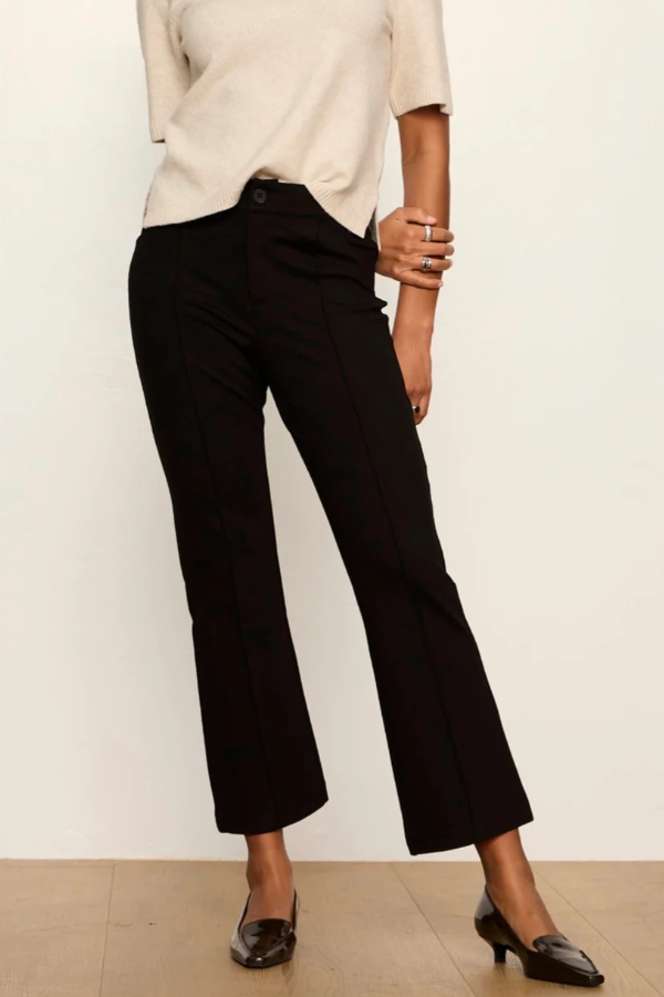 Mainline Ponte Flare Pants, Black