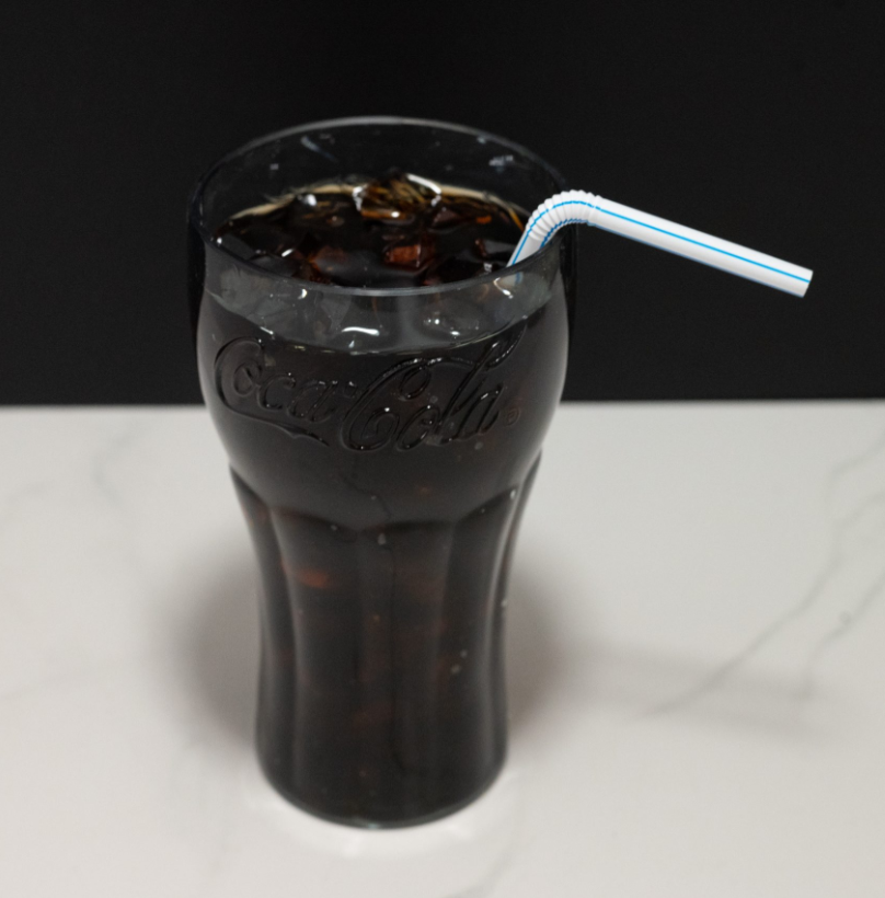 Glass Coke w/ Straw