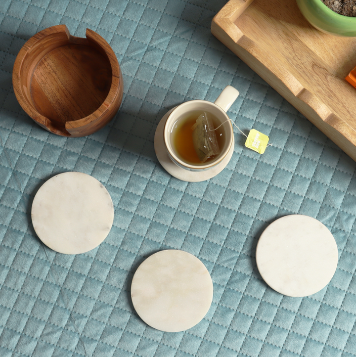 Marble Coasters w/ Caddy - 13 Hub Lane   |  