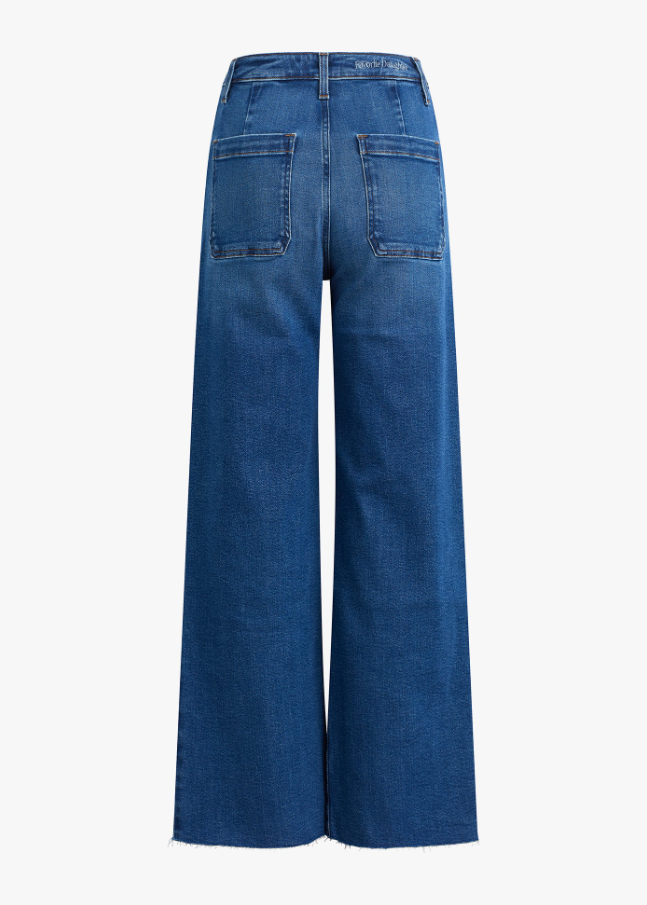 The Mischa Super High Rise Wide Ankle Jeans, Madison