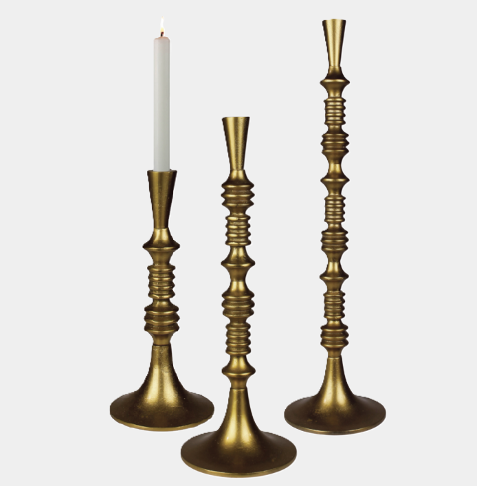 Eliad Taper Holder, Brass - 13 Hub Lane   |  