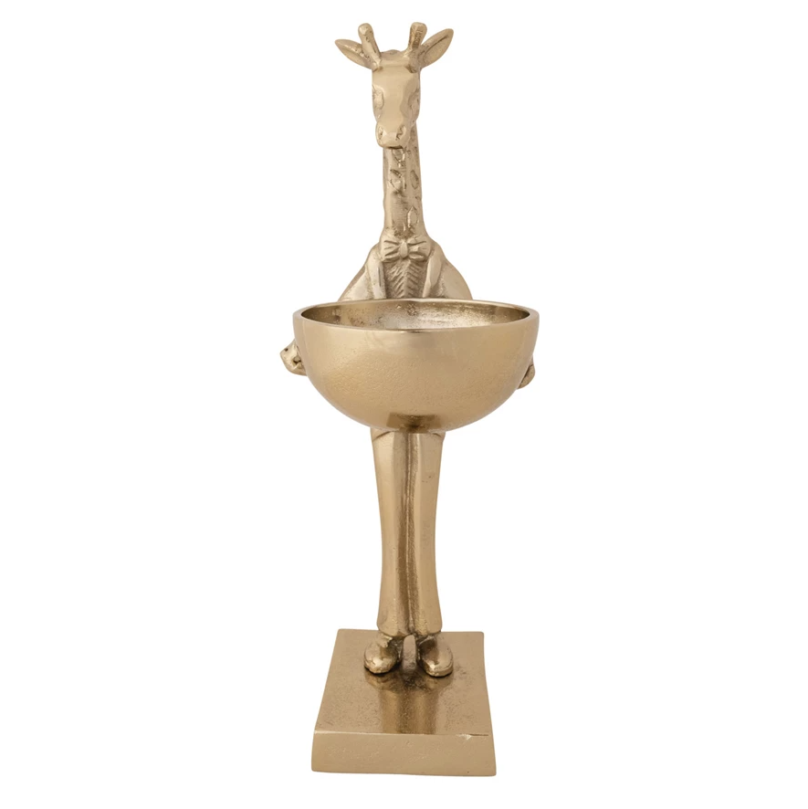 Cast Aluminum Giraffe Bowl - 13 Hub Lane   |  Aluminum Bowls