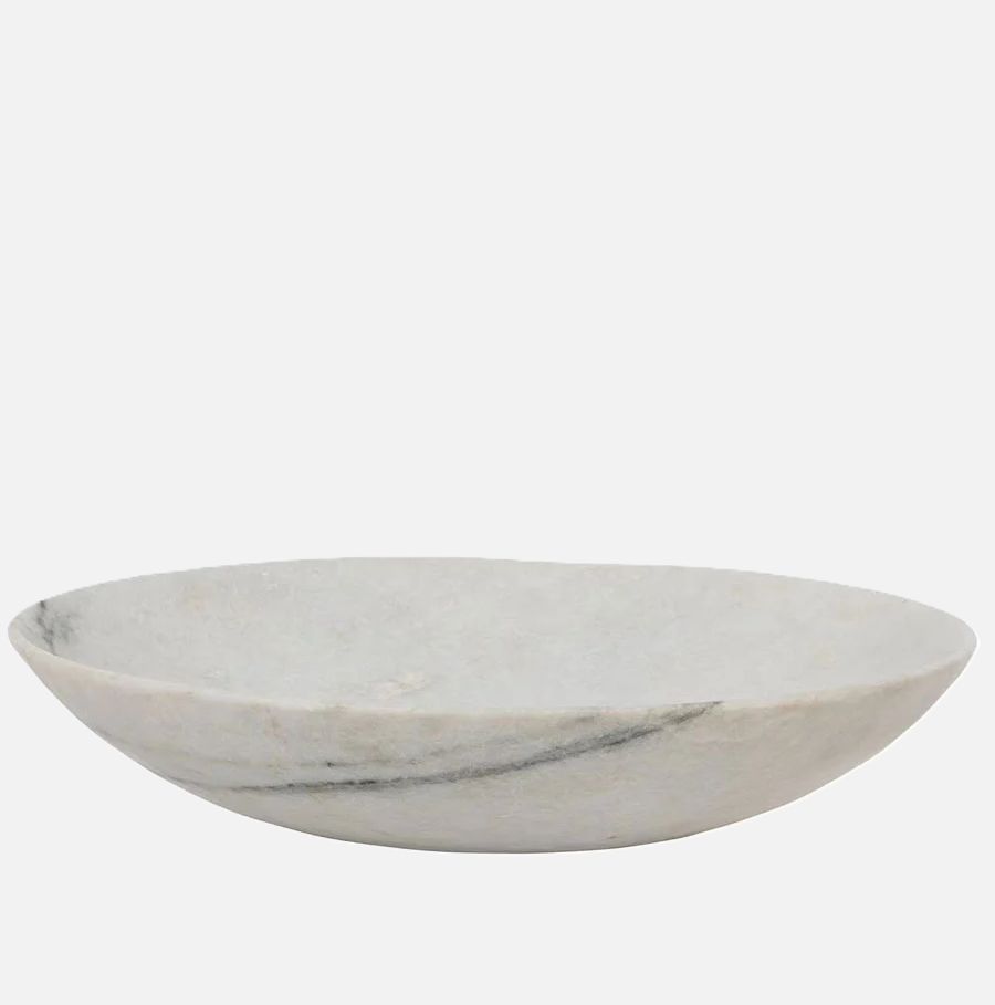 Round Rajnagar Marble Dish - 13 Hub Lane   |  Marble Bowls