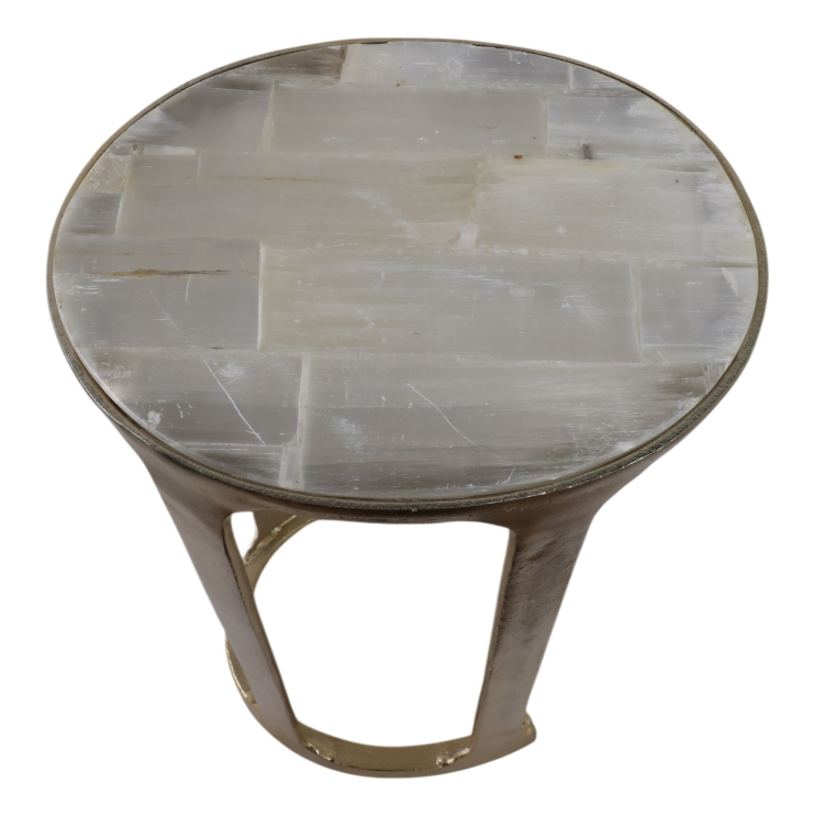 Surrey Selenite Top Accent Tables