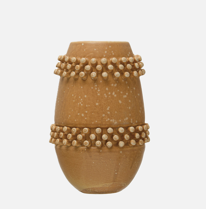 Hobnail Stoneware Vase