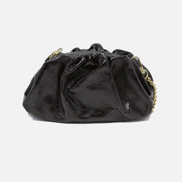 Italian Leather Clutch & Crossbody Bag, Black - 13 Hub Lane   |  Evening Clutches