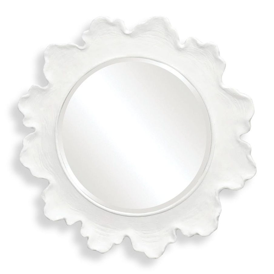 Sea Coral Round Mirror, White - 13 Hub Lane   |  