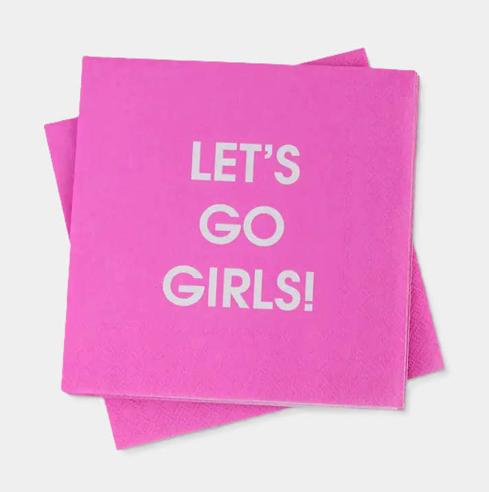 Let's Go Girls - Cocktail Napkins - 13 Hub Lane   |  Cocktail Napkins