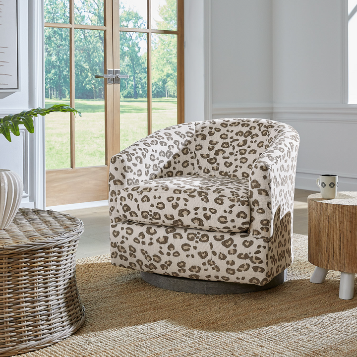 Ennely Swivel Barrel Chair - 13 Hub Lane   |  Swivel Chairs