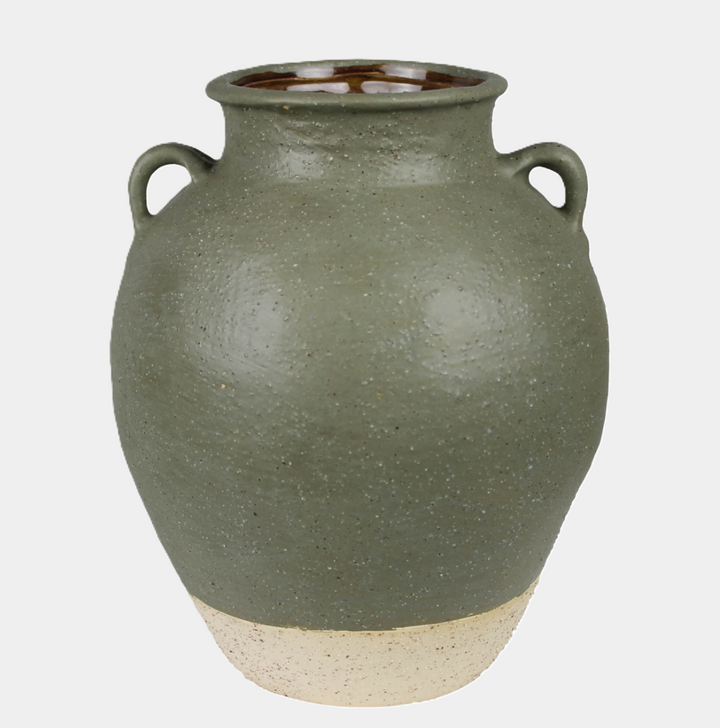 Umbria Small Ceramic Pot w/ Handles - 13 Hub Lane   |  