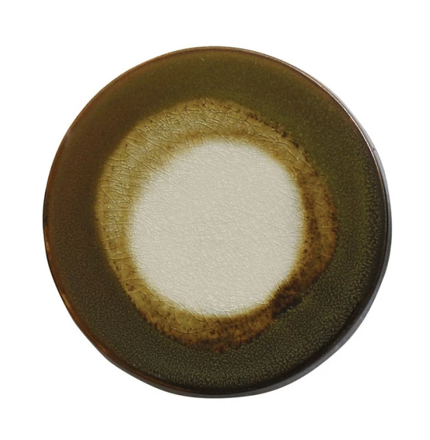 Stoneware Trivet, Reactive Glaze