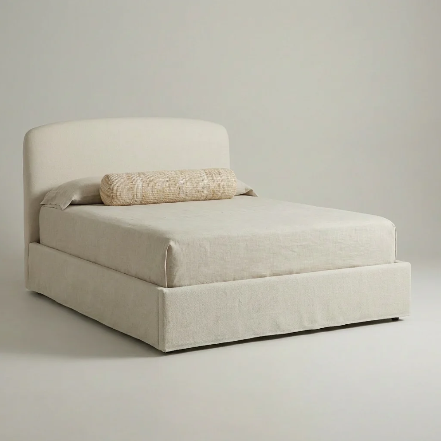Joan Storage Bed, Cream