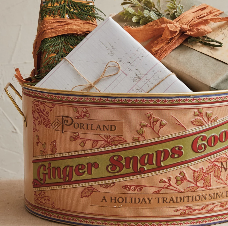 “Portland Ginger Snaps Cookies...” Embossed Planter w/ Handles