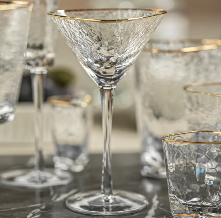 Aperitivo Triangular Martini Glass - 13 Hub Lane   |  Martini Glasses