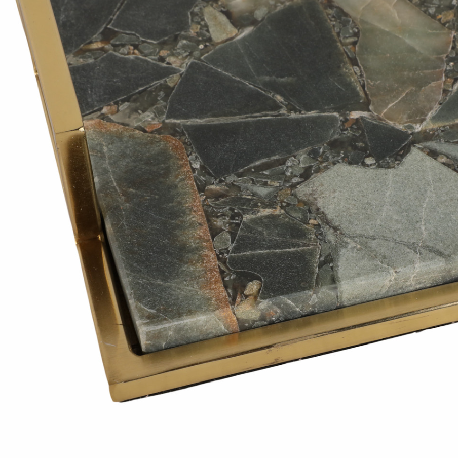 Timor Green Agate Tray - 13 Hub Lane   |  Marble Trays