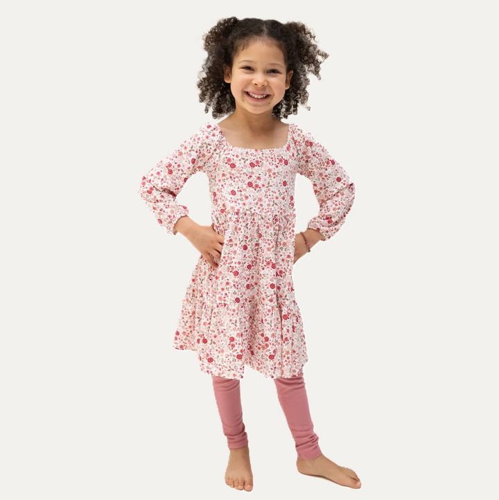 Serene Floral - Cap Sleeve Dress and Legging
