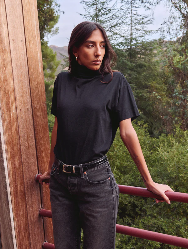 Nation LTD Fable Turtleneck Tee, Jet Black - 13 Hub Lane   |  Turtlenecks