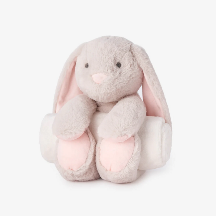 Bunny Bedtime Huggie Plush Toy with Blanket