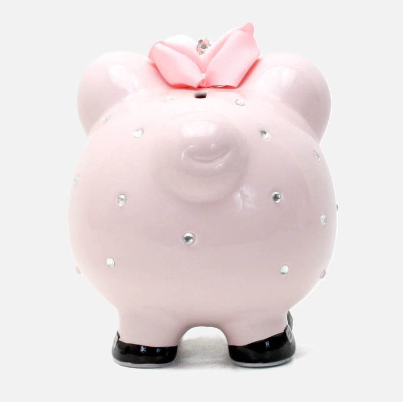 Princess Large Piggy Bank, Pink