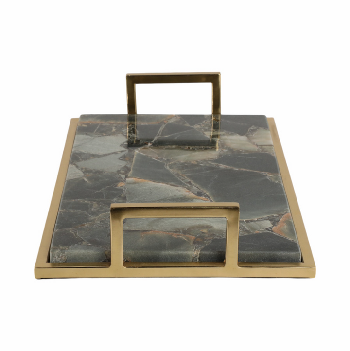 Timor Green Agate Tray - 13 Hub Lane   |  Marble Trays